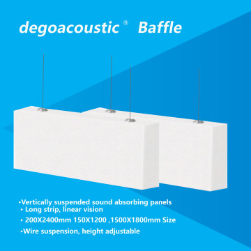 Acoustic Baffles fiberglass wool Custom sizes and colors