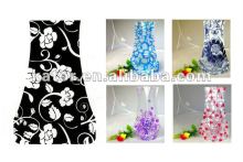 Folded plastic vase