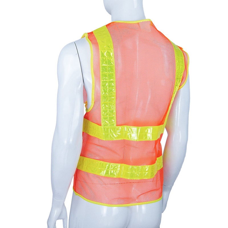 high visibility road safety reflective vest