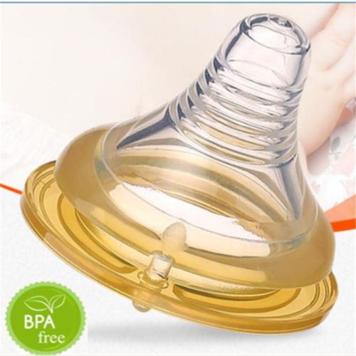 Baby Silicone Teat Chai Núm vú L rộng