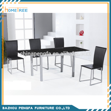 Wholesale glass dining table extended