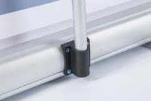 Customized polyester roll screen retractable banner stand