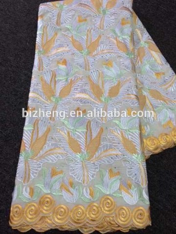 soft cotton embroidery stone fabric