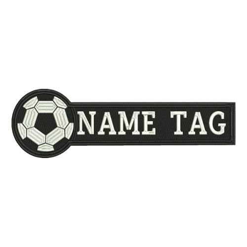 Hochwertiger Stickaufnäher der 3D-Fußballserie