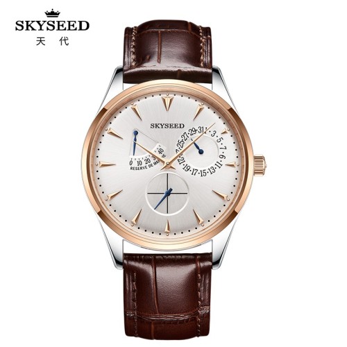 SKYSEED herenhorloge mode eenvoudig mechanisch horloge