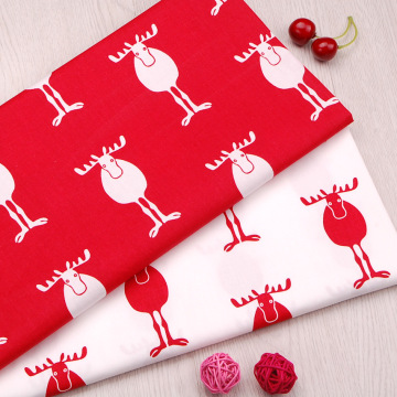 Red Chrismas Deer DIY Sewing Patchwork Quilting Fat Quarters Tecido Tilda Tissus Cloth For Baby Sheets Textiles Cotton Fabric