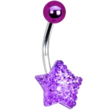 Sparkler Purple Star ventre anneau lumineux à 10 mm