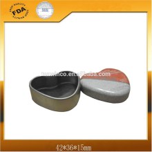 Mini Heart Shaped Lip Balm Tin Box