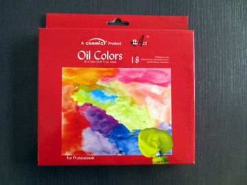 18pcs oil color paint set, oil color 12ml, quick drying oil paint