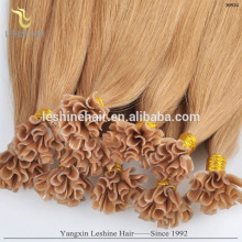 Blonde Hair Extensions Remy Brazilian U Tip Nail Hair Pre Bonded Human Hair Extensions