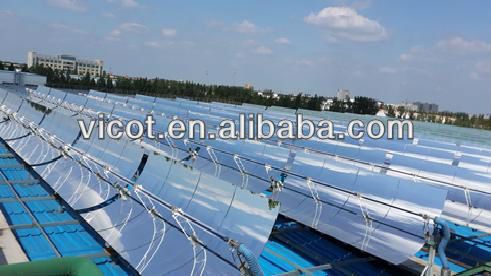 Central solar thermal heating system