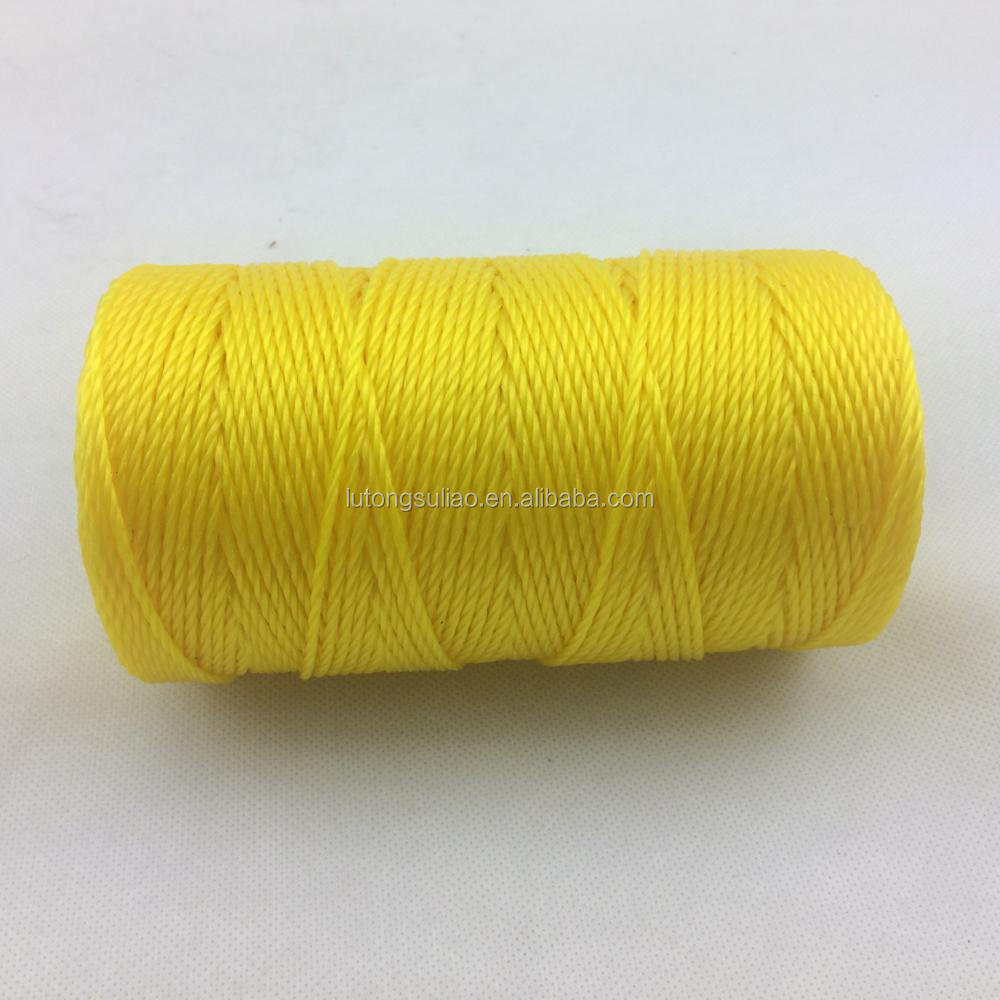 colorful 3 strands twisted polypyelene net fishing twine