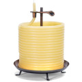 144-Hour Yellow Pure Beeswax Candles with Cotton Wick