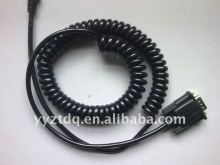 PUR remote Coiled wire cable With DB9 Connector for massage chair