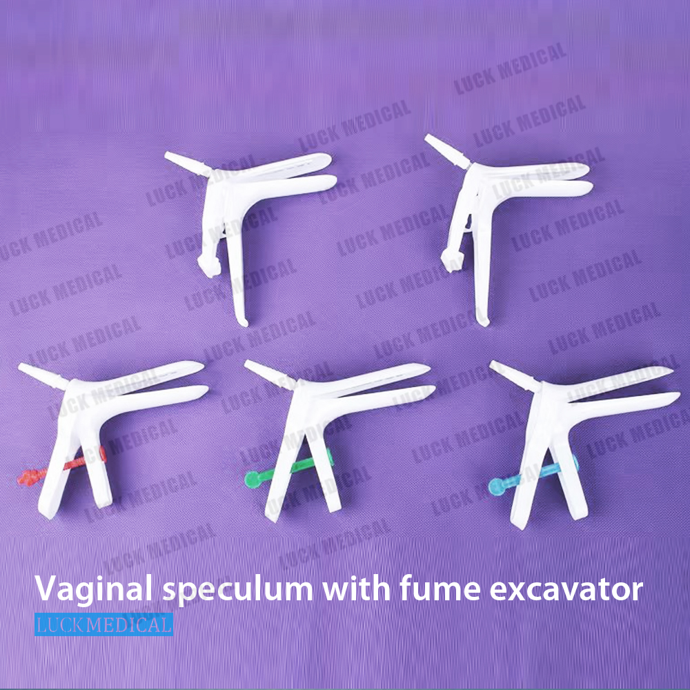 Especulum vaginal con excavadora de humo