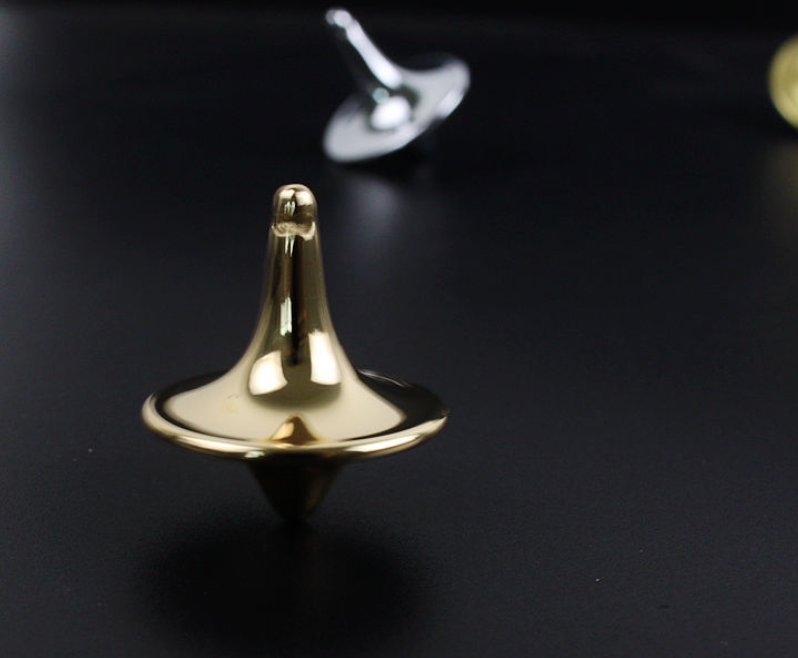 Hot sale gold color spining top,world famous metal spinning top for toy