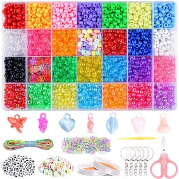 1000 Pcs Macaron Color Beads Making Kit beads