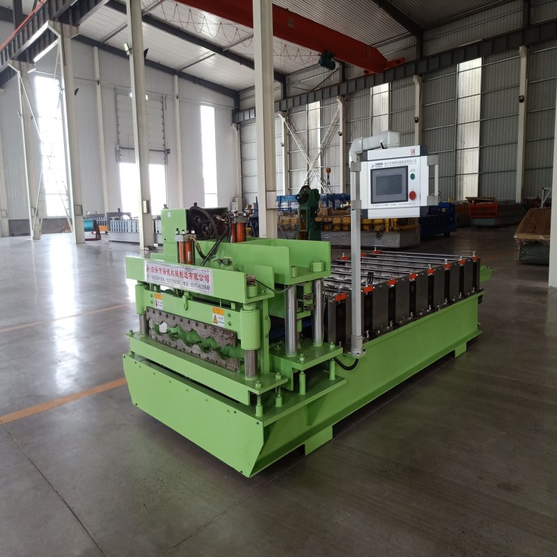 High speed glazed roof panel step tile roll forming machine price