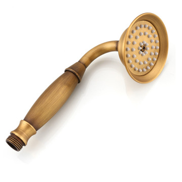 Bathroom Accessories luxury Flower Pattern Ceramic Antique Brass Hand Shower Head