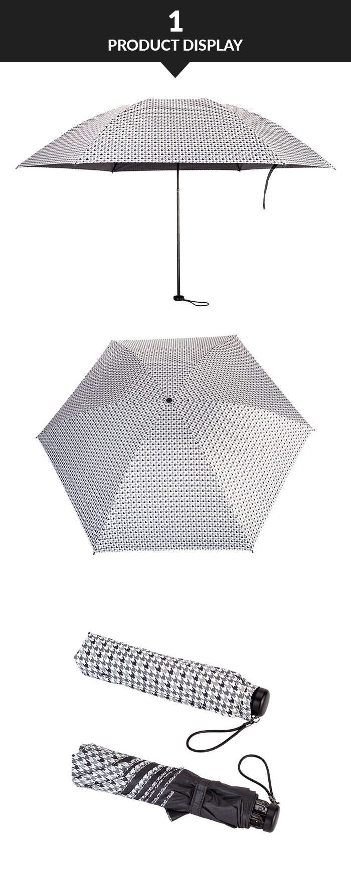 Zwarte coating paraplu Black Coating Umbrella