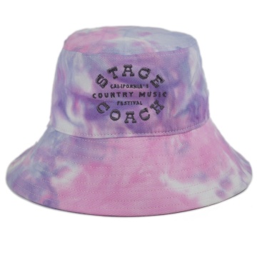 Custom Wholesale Mens Embroidered Tie-Dye Bucket Hats