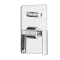 Bathroom wall mounted bath and shower faucets