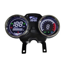 Waterproof Moto Bike LCD Digital Tachometer Odometer Speedometer with USB Clock for AKT