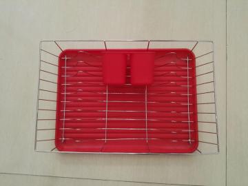 Chrome drainer with plastic tray