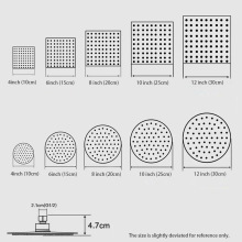 Dokour Overhead Shower Head With Handheld Rainfall