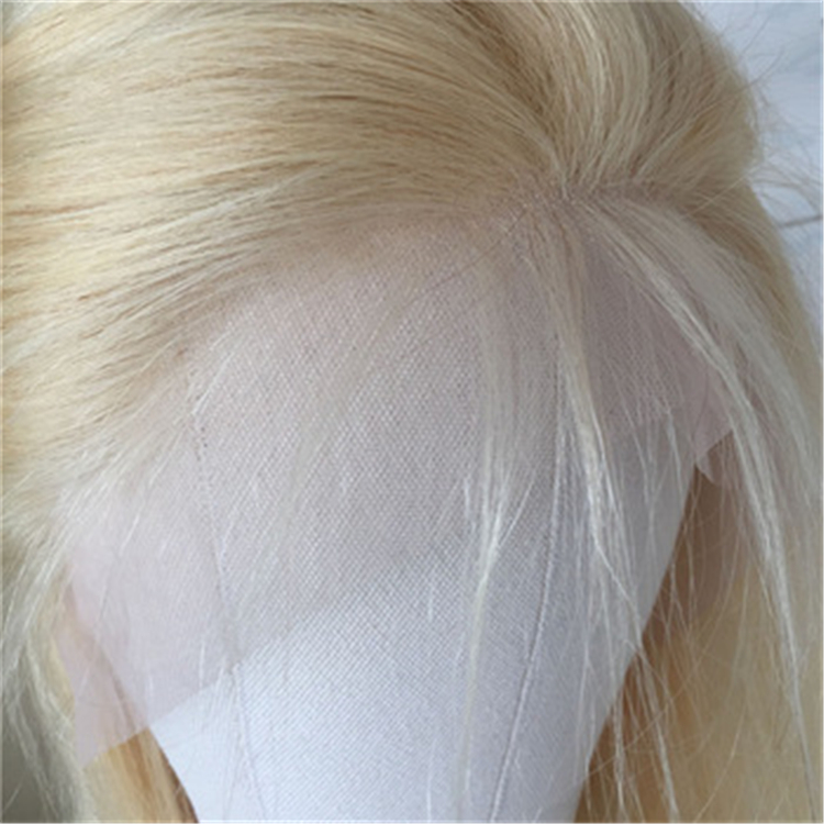 Best Quality 613 Lace Front Wig Raw Virgin Russian Cuticle Aligned Human Hair Blonde Wigs