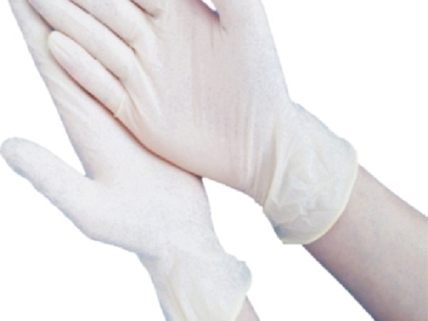 disposable medical rubber examination gloves