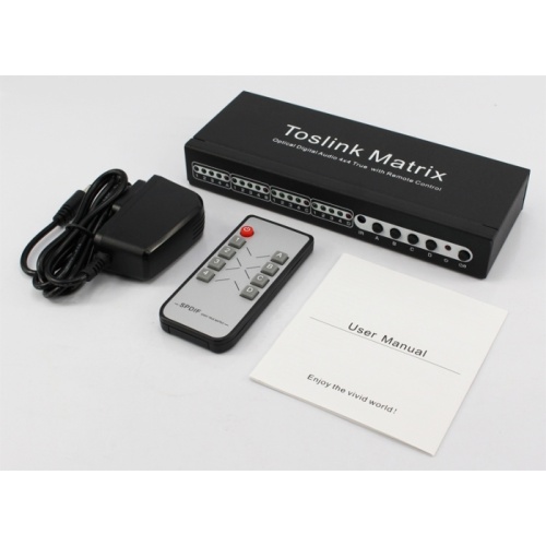 Toslink Digital Optical Selector Switch 4x4