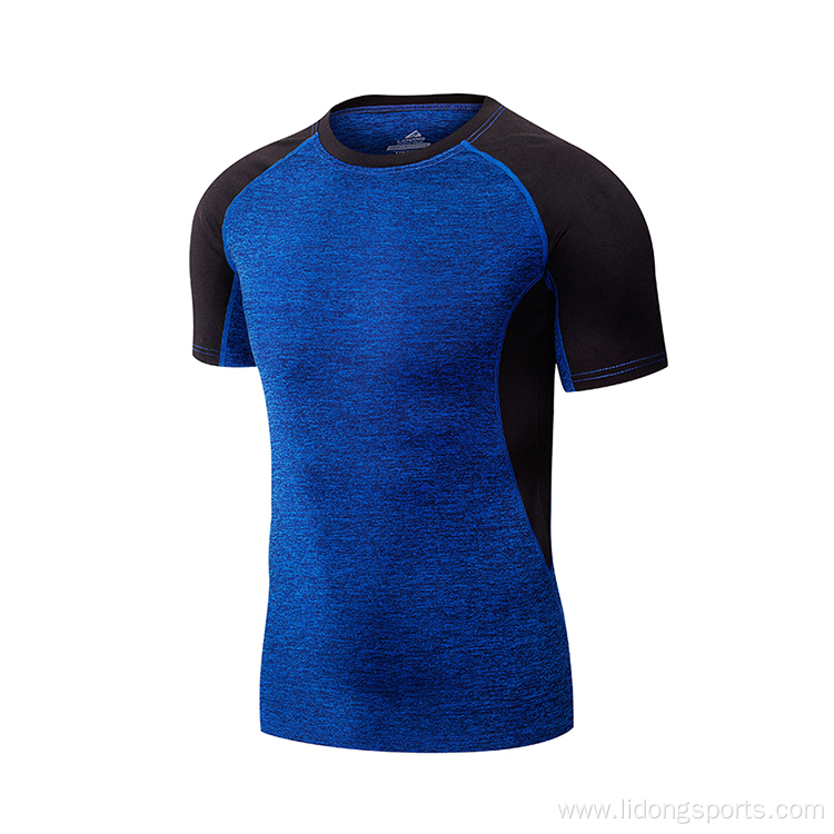 Men Fitness Quick Dry Sports Tights T-shirt