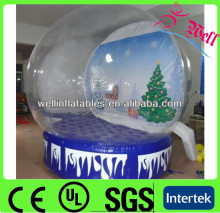 Xmas inflatable snow globe/ Inflatable Human Snowing Globe / Giant Advertising Snowglobe