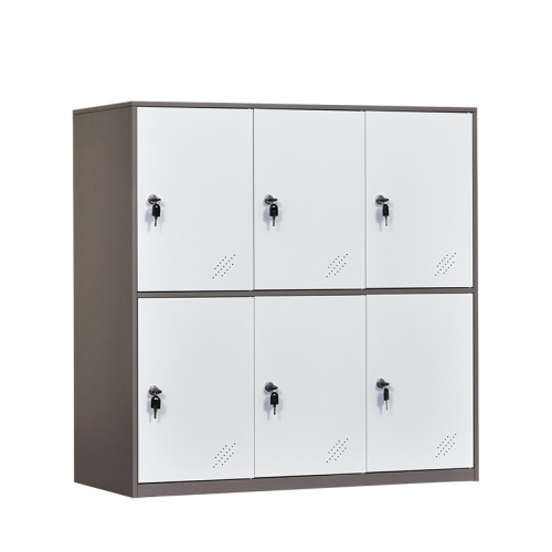 2 Tier 6 Door Closet Storage Cabinets