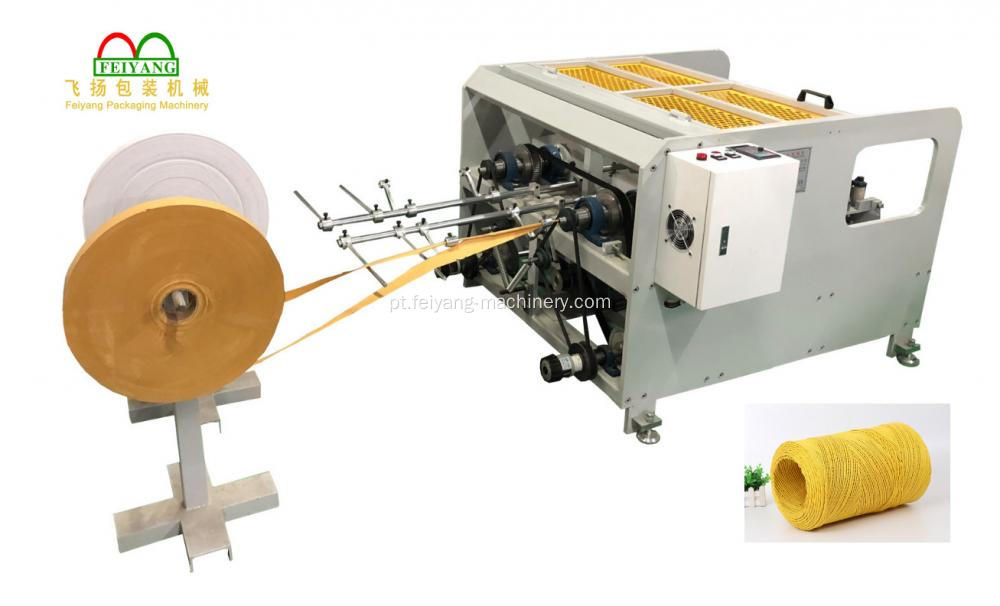 Maquinaria de fabricação de corda de papel de duas cabeças