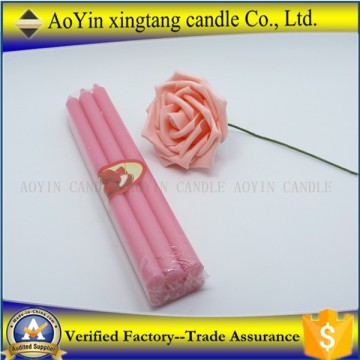 Wedding and parties decoration color candle