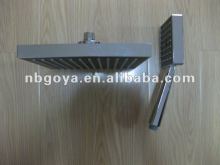 black chrome modern shower set