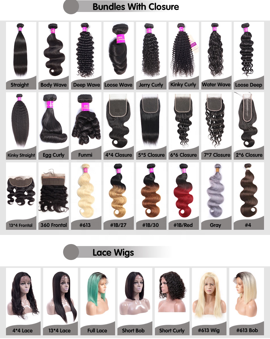 Kinky Curly Peruvian Hair Bundles with Closure Wholesale Raw Virgin Human Hair Vendors Brazilian Hair Bundles