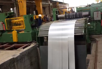 Heavy duty double heads slitting line