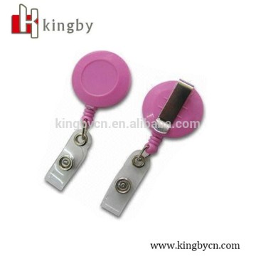 High quality retractable badge reels, plastic pull reels, badge holders