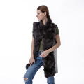 Fashion cashmere fur coat