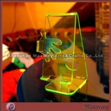 Elegant Durable Yellow Personnalit Acrylic Mobile Phone/Cell Phone /MP3/ Digital Camera Stand/Holder