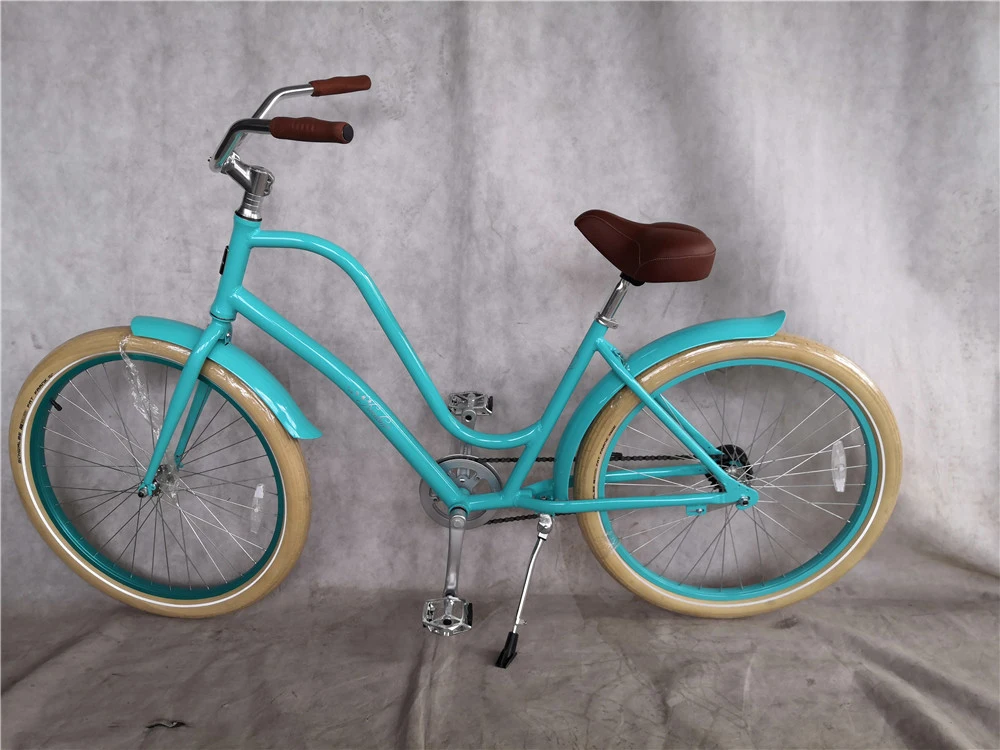 Factory OEM Aluminum Single Speed Comfortable Lady Beach Cruiser Bike