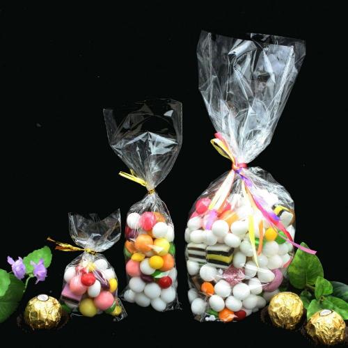 Sacs de friandises en cellophane plats transparents bons pour la boulangerie