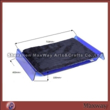 Exquisite Acrylic Lucite Pet Bed with Cushion