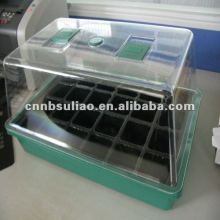 separated and transparent plastic planter box