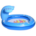 Asul na inflatable whale spray pool baby bathtub