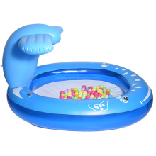 Blaue aufblasbare Walspraypools Babybadewanne