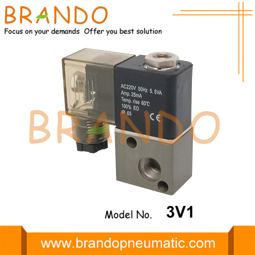 3V1 -serie 1/8 &#39;&#39; pneumatische solenoïde luchtklep